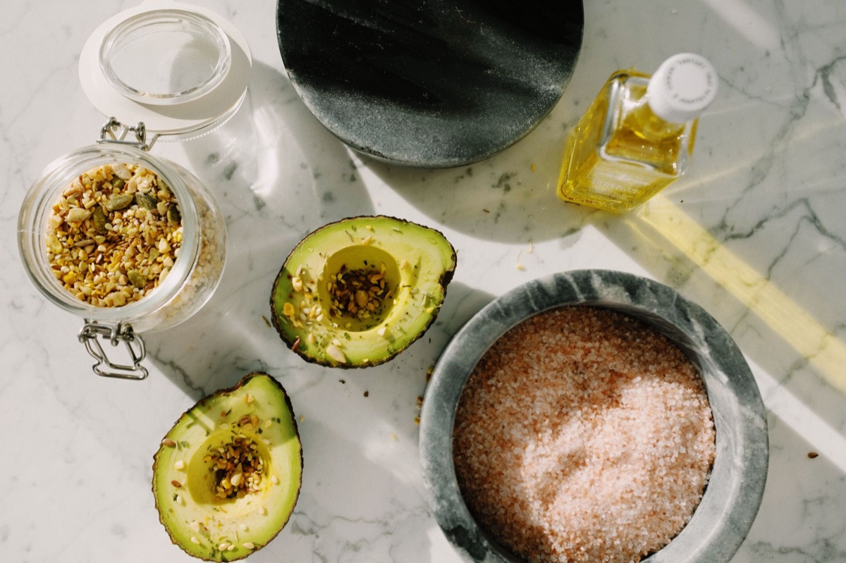 Avocado oil bottle