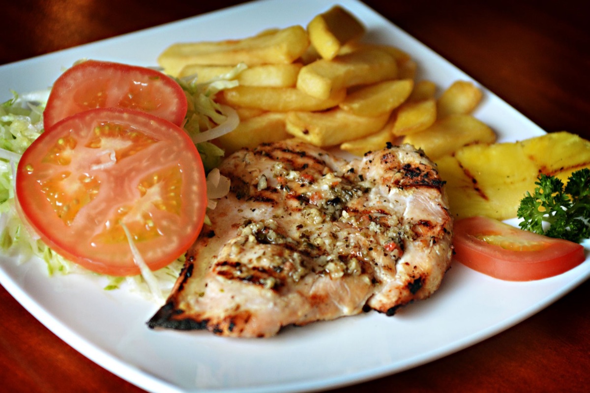 petto di pollo con verdure