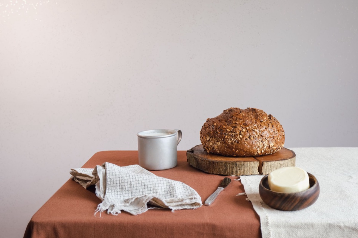 whole grain bread with sea salt