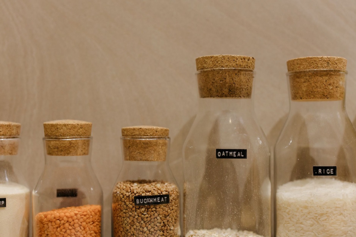 brown rice with vitamin b12 label