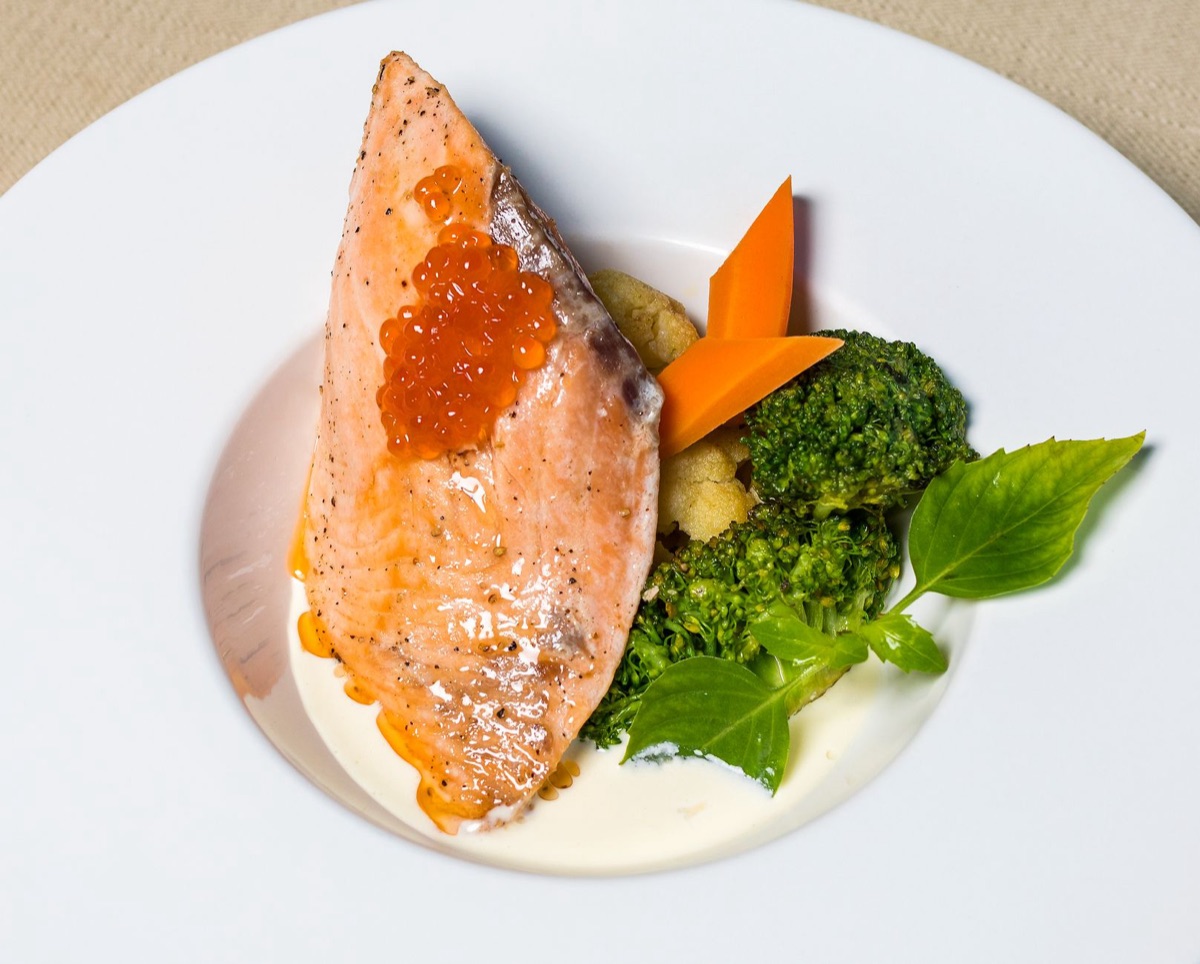 Fischleber in naturfarbenem Zustand
