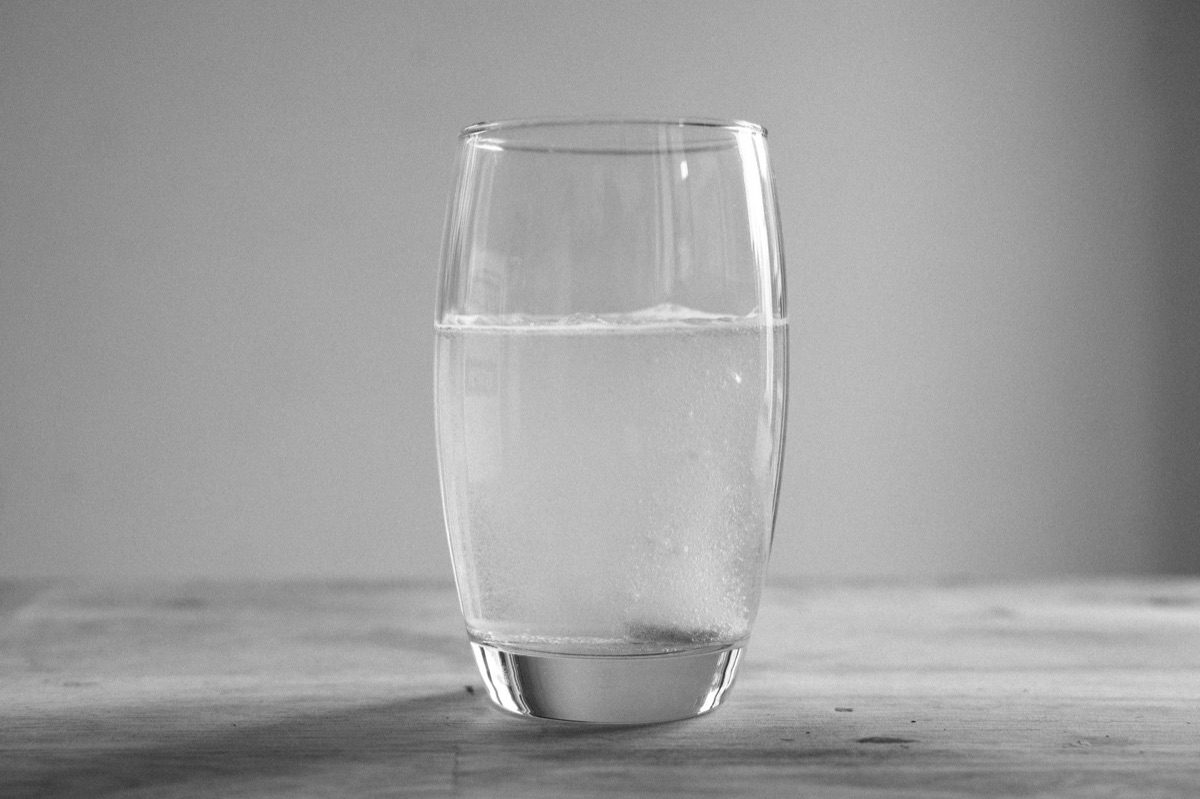 Eiweißpulver in Wasser